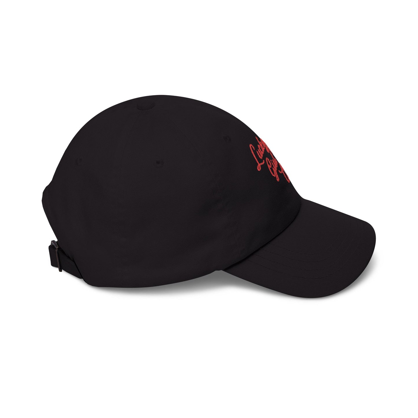 Lucky Girl Club Classic Dad Cap | Cherry Embroidered Baseball Hat Cool Girl Streetwear Off Duty Model