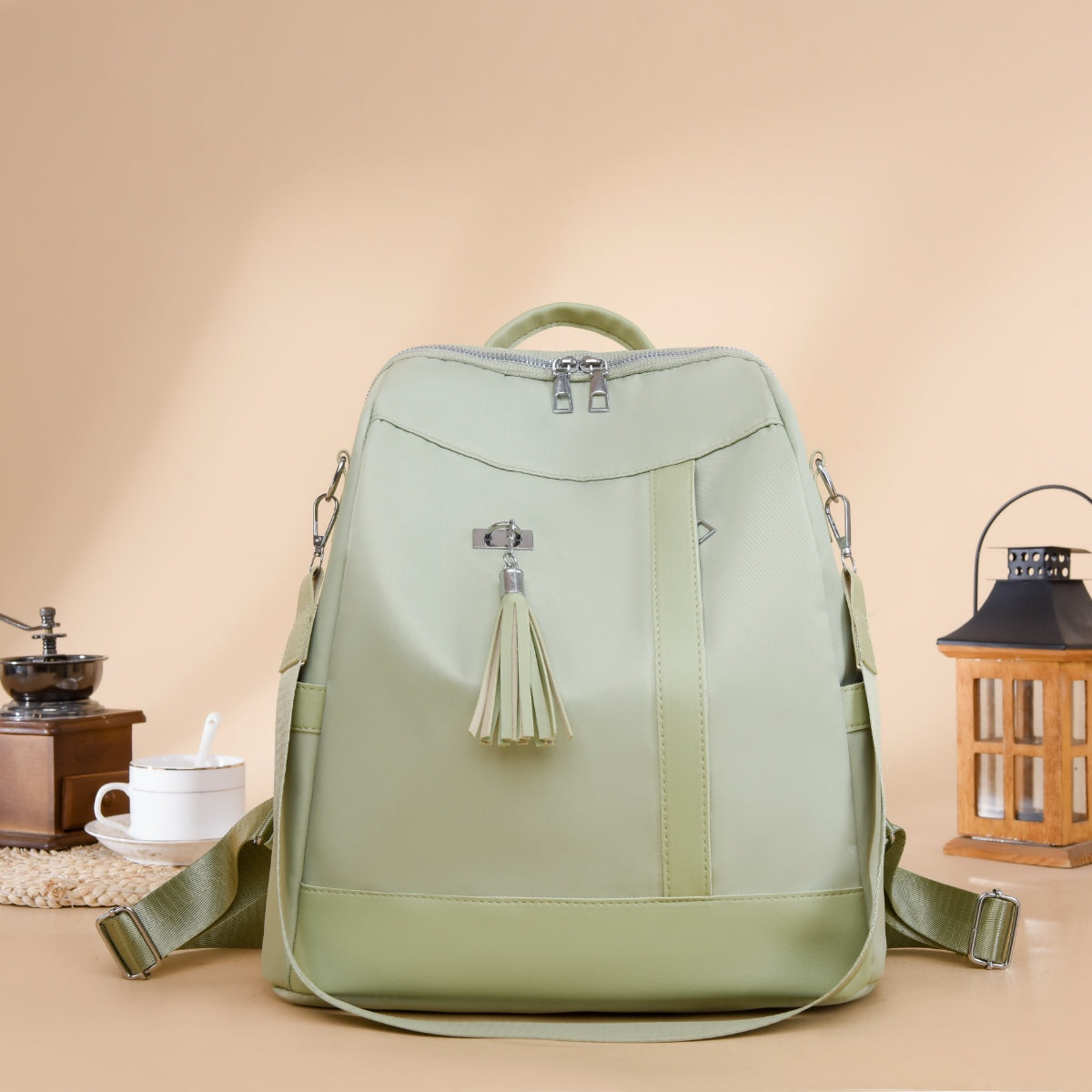 Tassel Oxford Cloth Backpack Bag