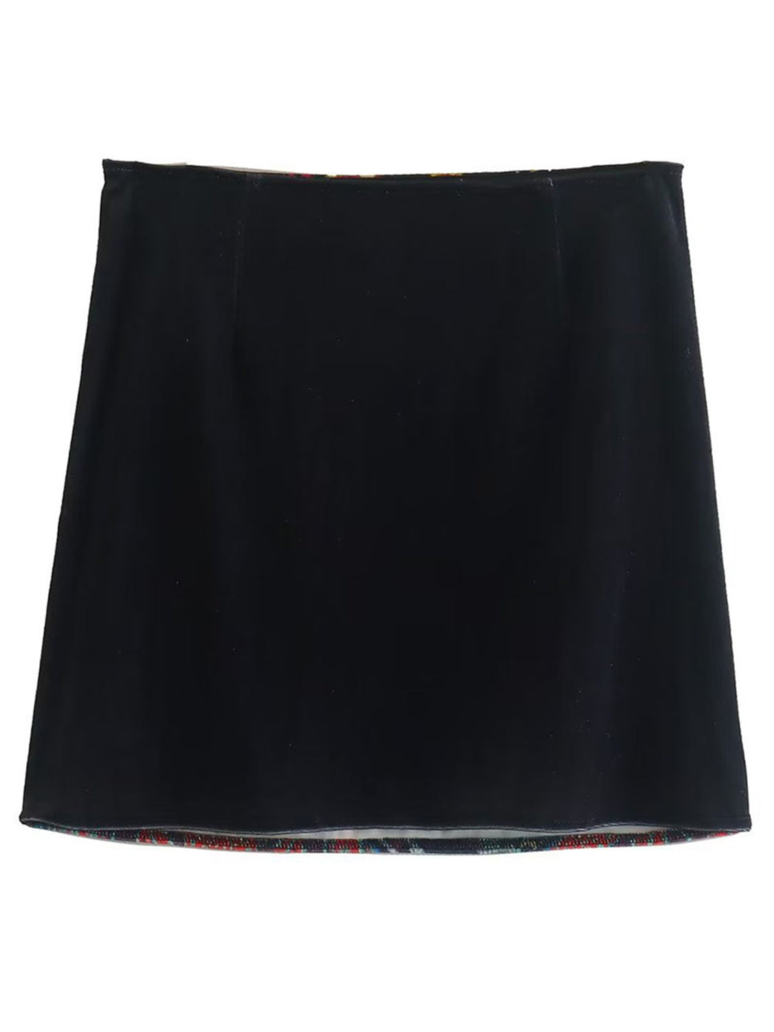 Printed Zip Mini Skirt