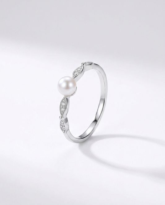 Anahita Sterling Silver Pearl Ring — studio product shot