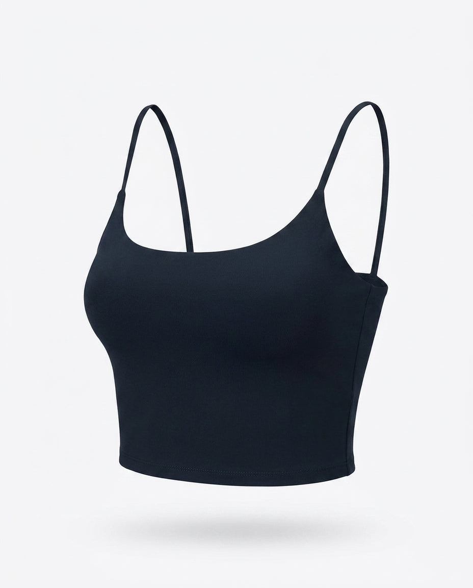 Ariadne Scoop Neck Sports Cami — 3D ghost mannequin product shot