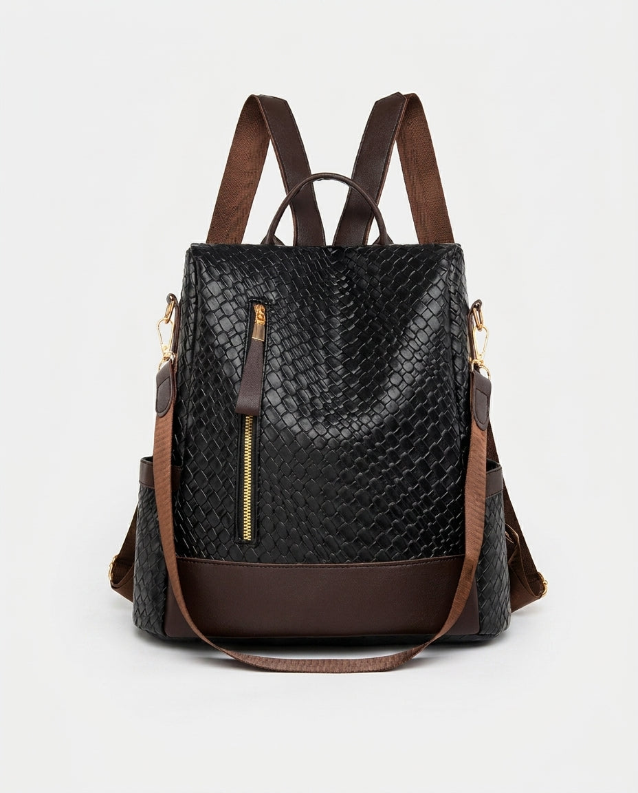 Borghild PU Leather Backpack — studio product shot