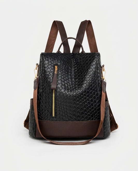 Borghild PU Leather Backpack — studio product shot