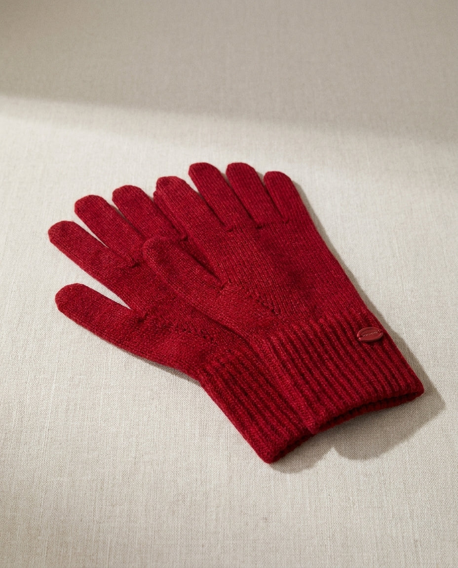 Cordelie Knitted Solid Color Gloves — still-life product shot