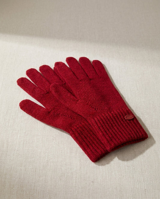 Cordelie Knitted Solid Color Gloves — still-life product shot