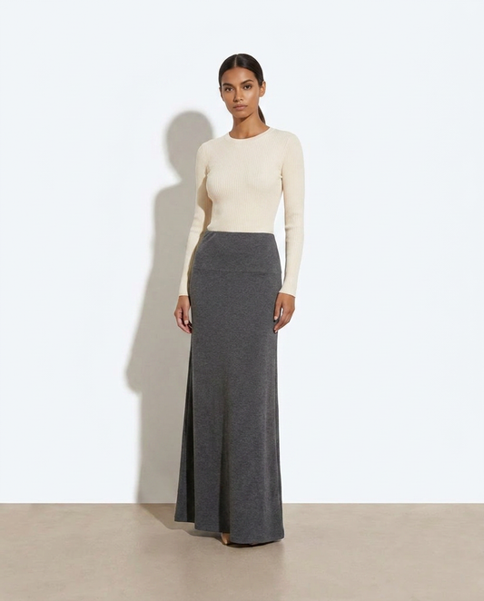 Daphne maxi skirt — studio model shot