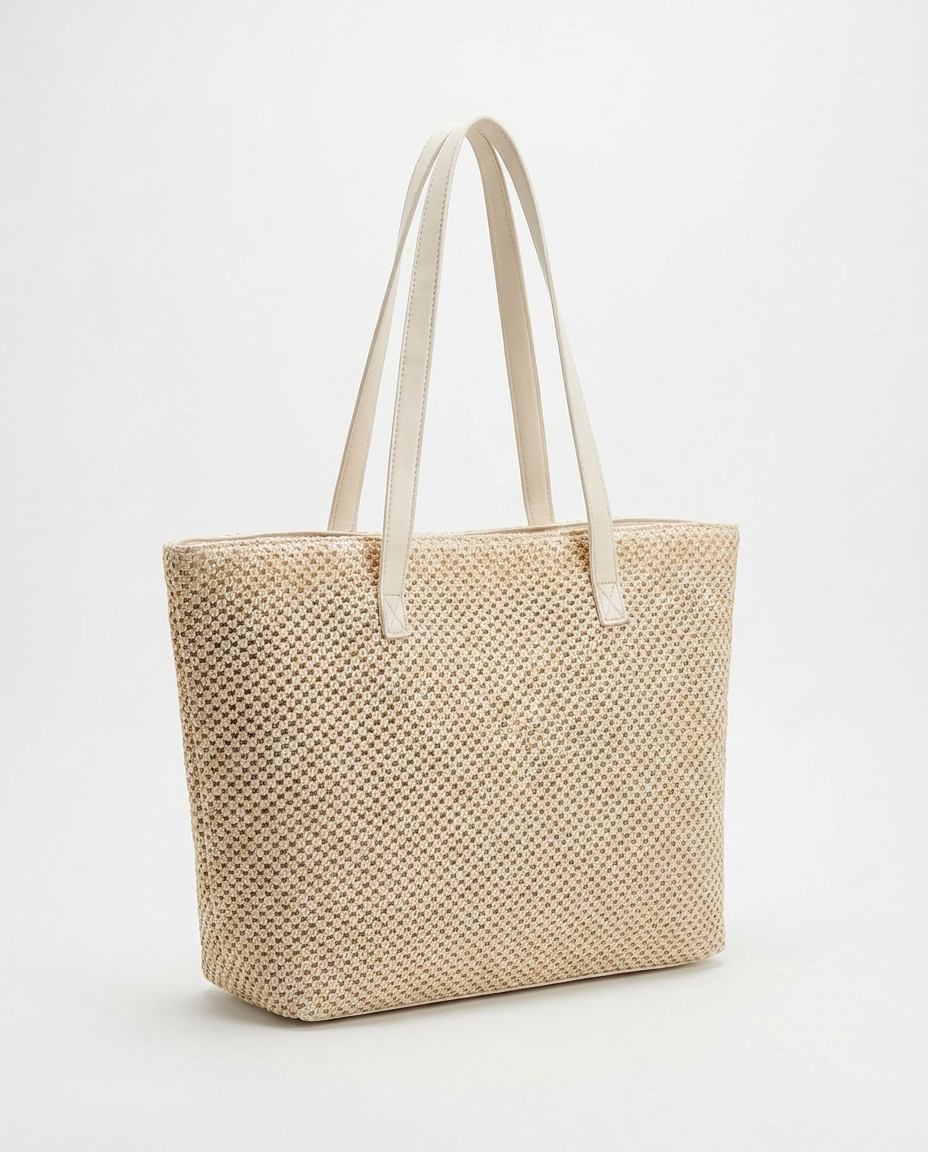 Eldbjorg Woven Tote Bag — still-life product shot