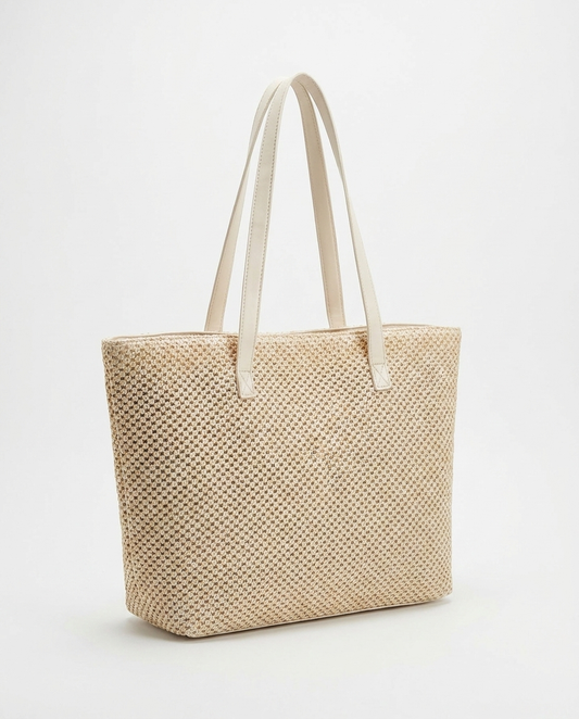 Eldbjorg Woven Tote Bag — still-life product shot