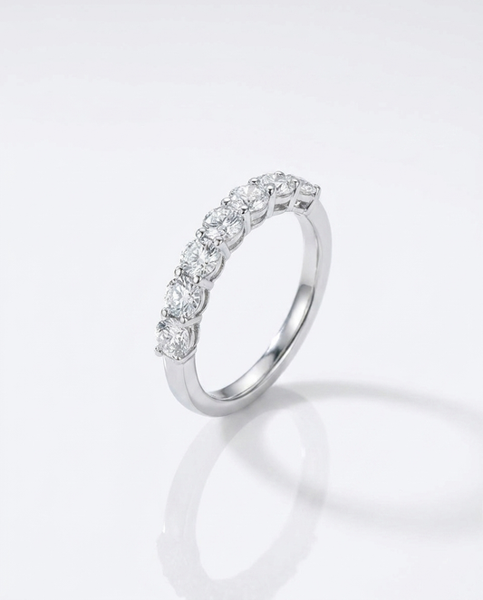 Embla Moissanite Platinum-Plated Ring — still-life product shot