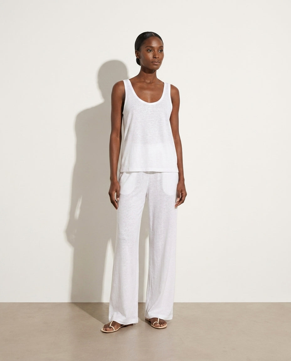 Gefen Wide Strap Tank and Pants Lounge Set — studio model shot