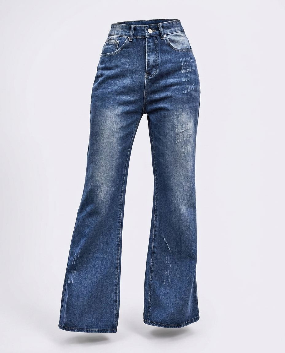 Gerd Buttoned Loose Fit Jeans — ghost mannequin