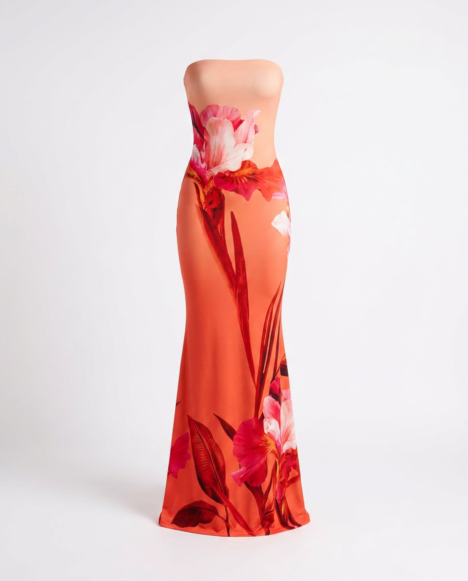 Gesine Tube Bodycon Maxi Dress — ghost mannequin