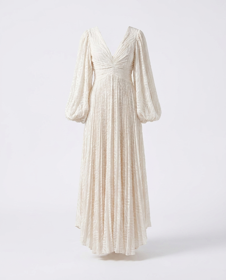 Heloise white maxi dress — ghost mannequin