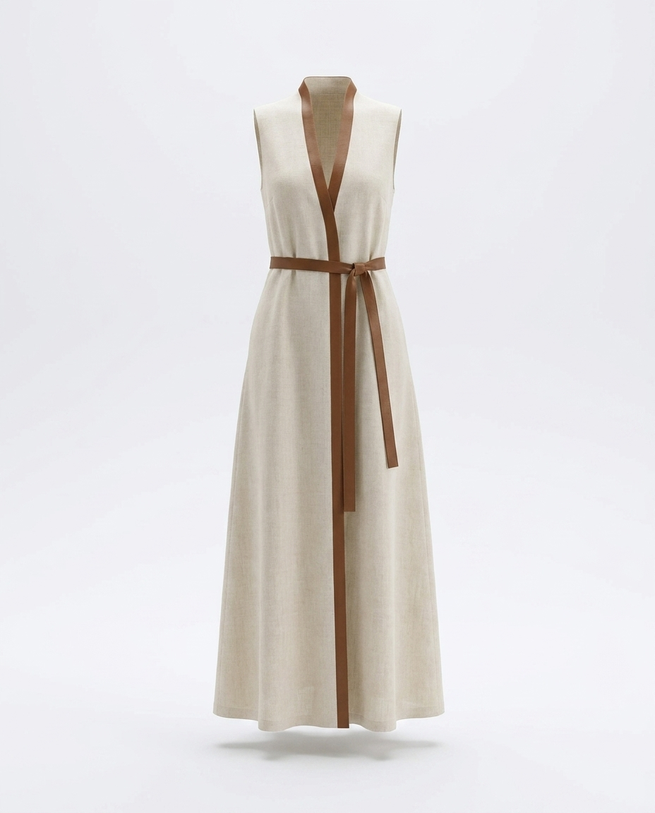 Hila Sleeveless Contrast Trim Midi Dress - product