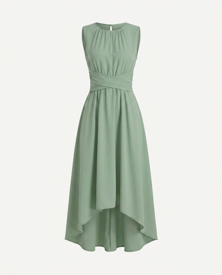 Honoria High-Low Hem A-Line Dress - product