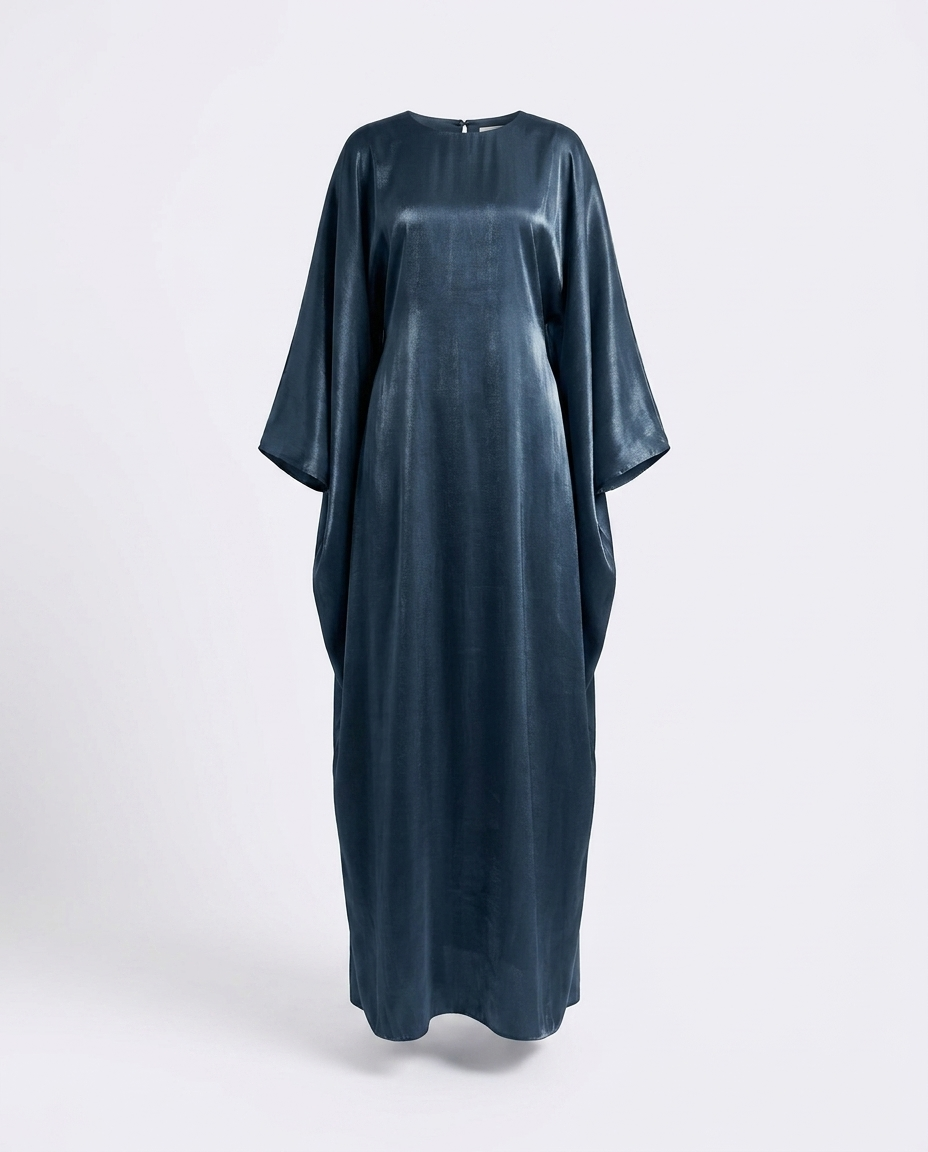 Renske Round Neck Kimono Sleeve Maxi Dress — ghost mannequin