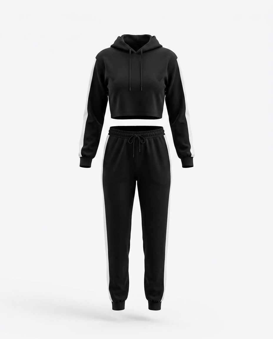 Lottie Cropped Hoodie and Jogger Set mannequin