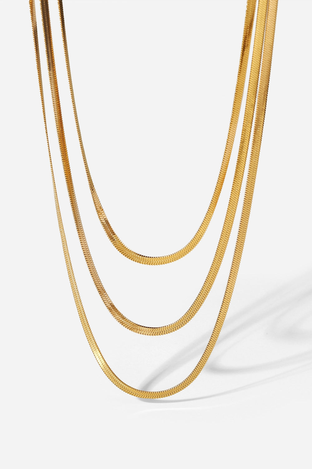 Triple-Layered Snake Chain Necklace